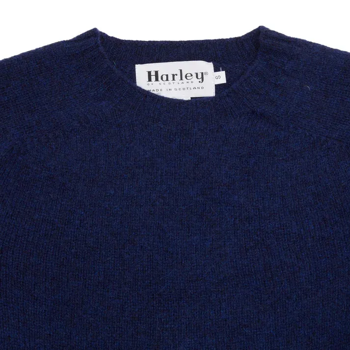 Harley Of Scotland Supersoft Lambswool Jumper Night Sky Code Soul
