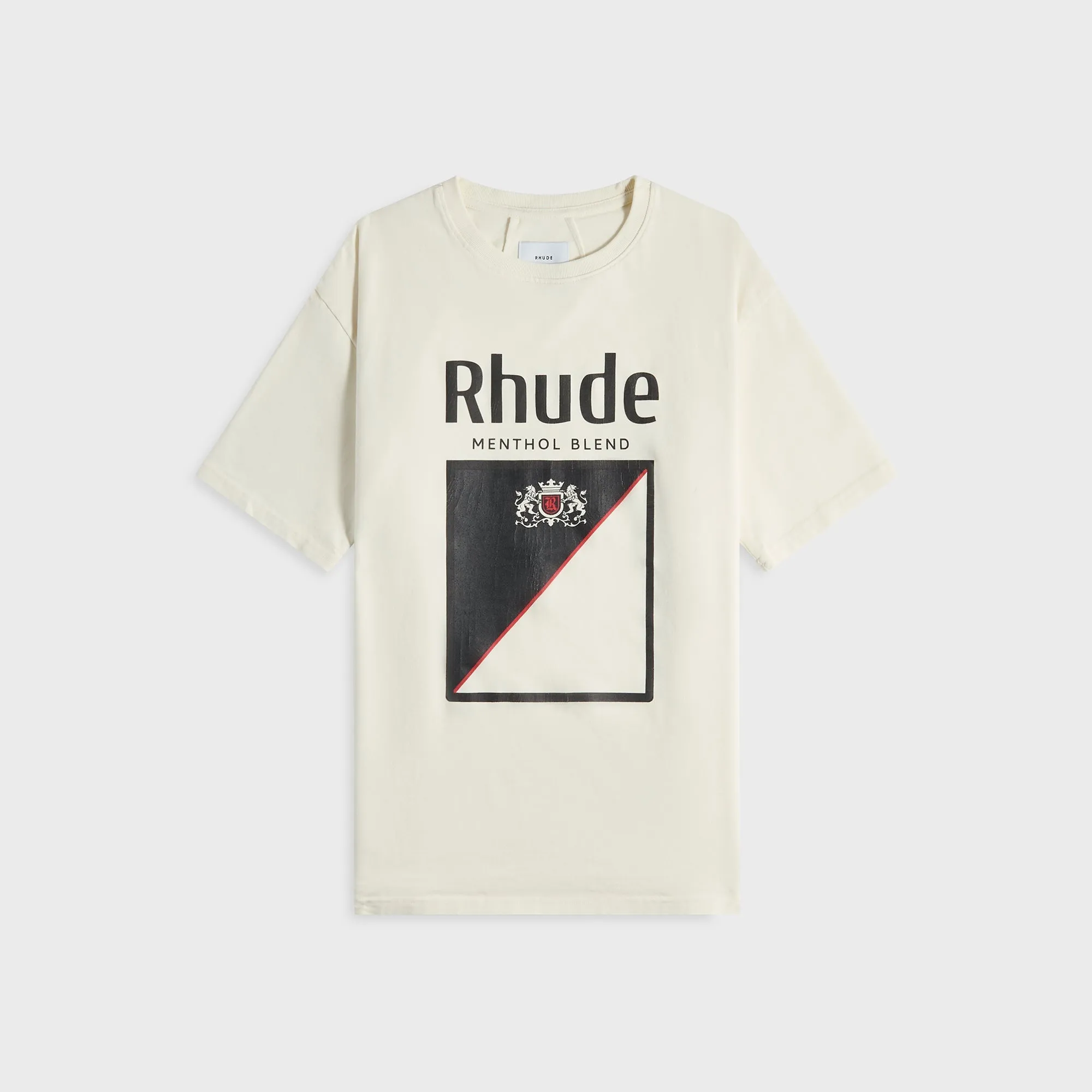 Rhude Collins Fumar Tee - Vintage White / Black / Red Sustainable Packaging