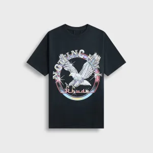 Breathable Active Wear Rhude Notting Hill Eagle Tee - Vintage Black
