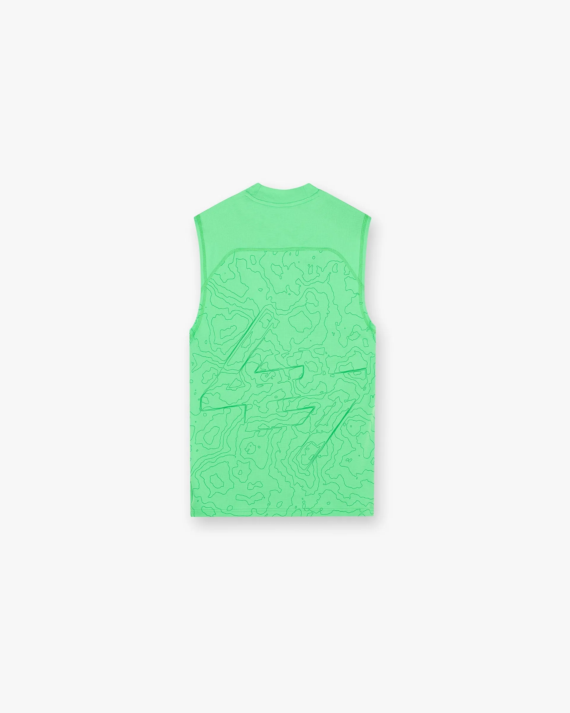 247 Contour Run Tank - Speed Green Simple Look Formal Elegance