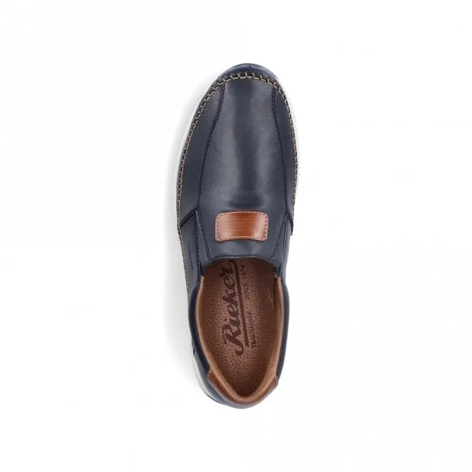 Rieker Mens Shoe 11962-14 Blue Smooth Layers