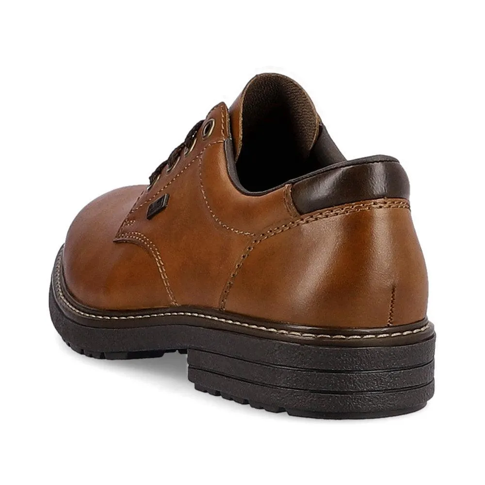 Rieker Mens Shoe 33101-24 Brown Flexible Midsole Silent Walk