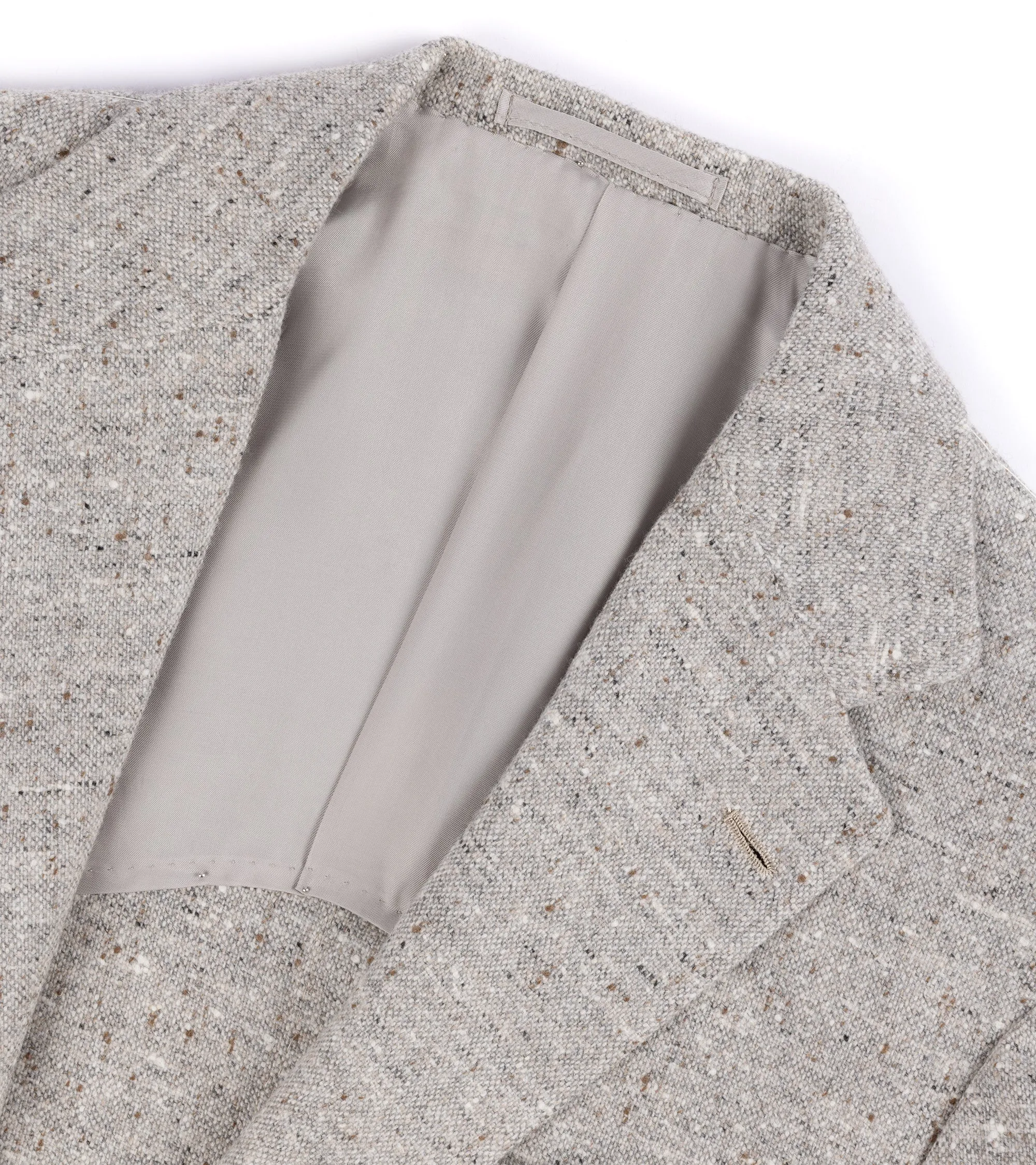 Ring Jacket Meister Wool Homespun Tweed Jacket: Grey Adaptive Tension Bands All Season Adaptability