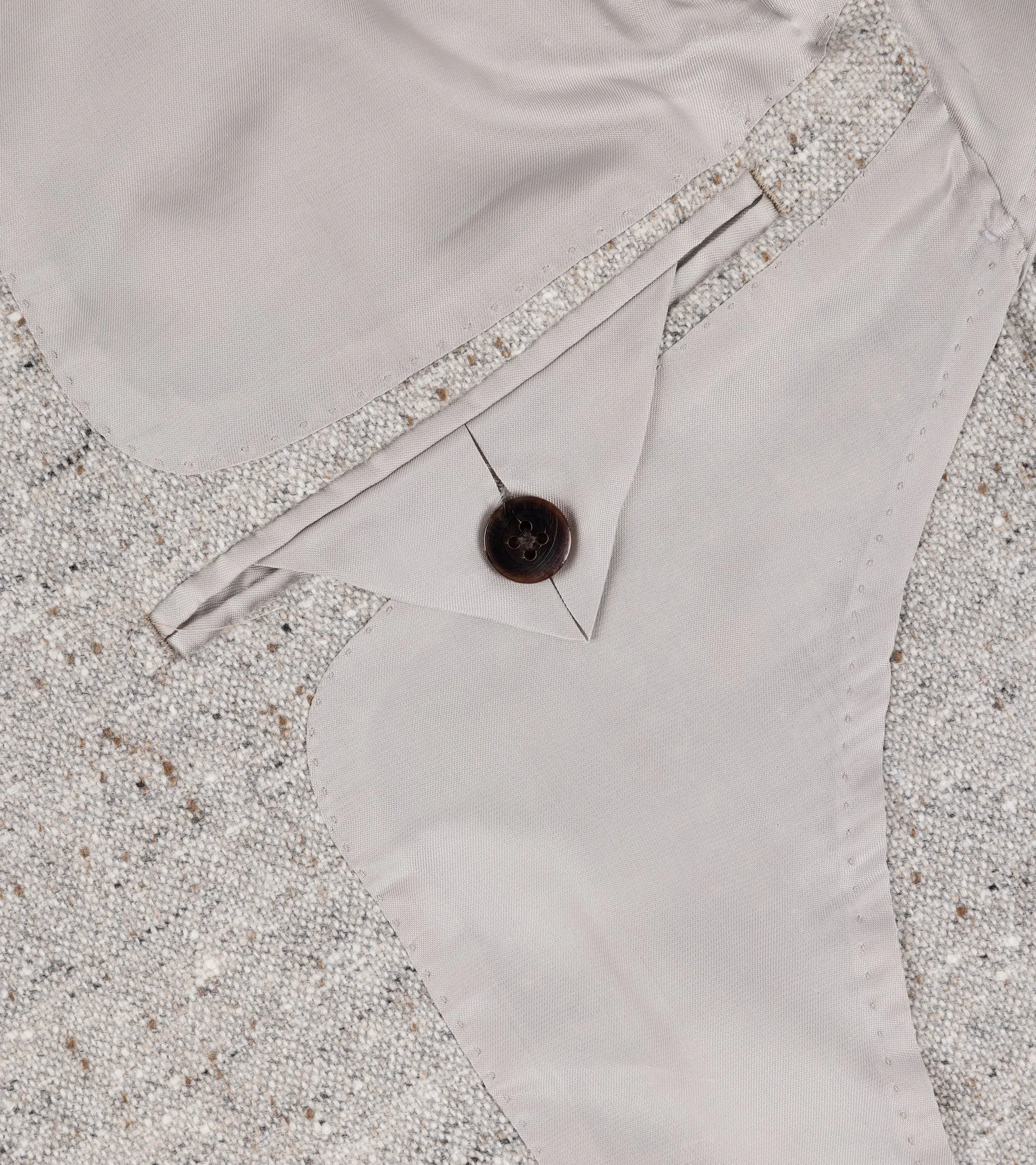 Soft Fleece Interior Ring Jacket Meister Wool Homespun Tweed Jacket: Grey