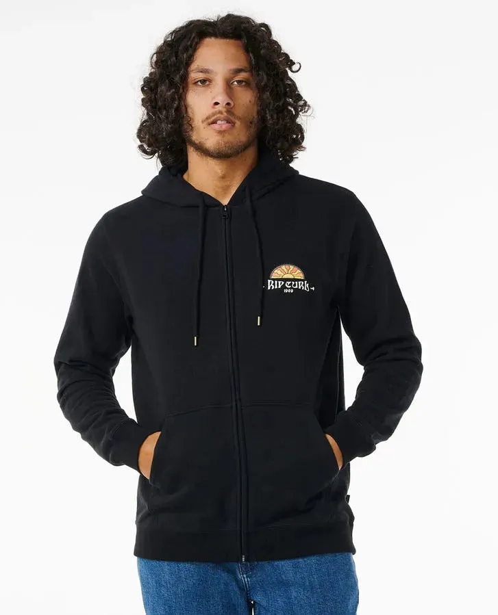 industry standard Rip Curl Mens Sweatshirt Tubed And Hazed Zip Through Hood