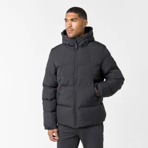 Easy Clean Material Ripstop Mountain Puffer Jacket | Black