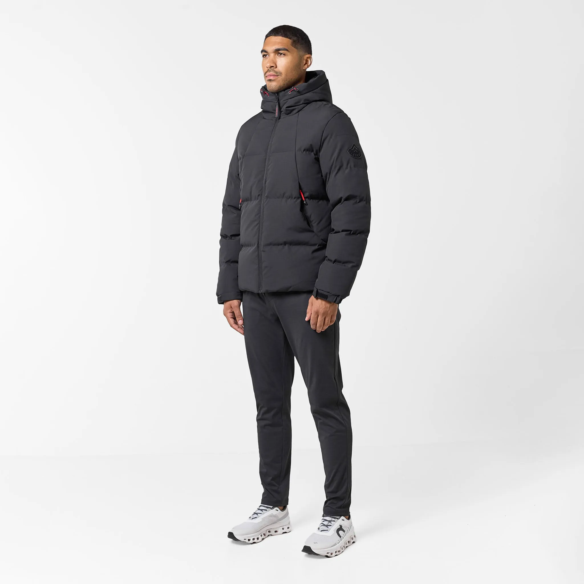 Ripstop Mountain Puffer Jacket | Black Soft Texture