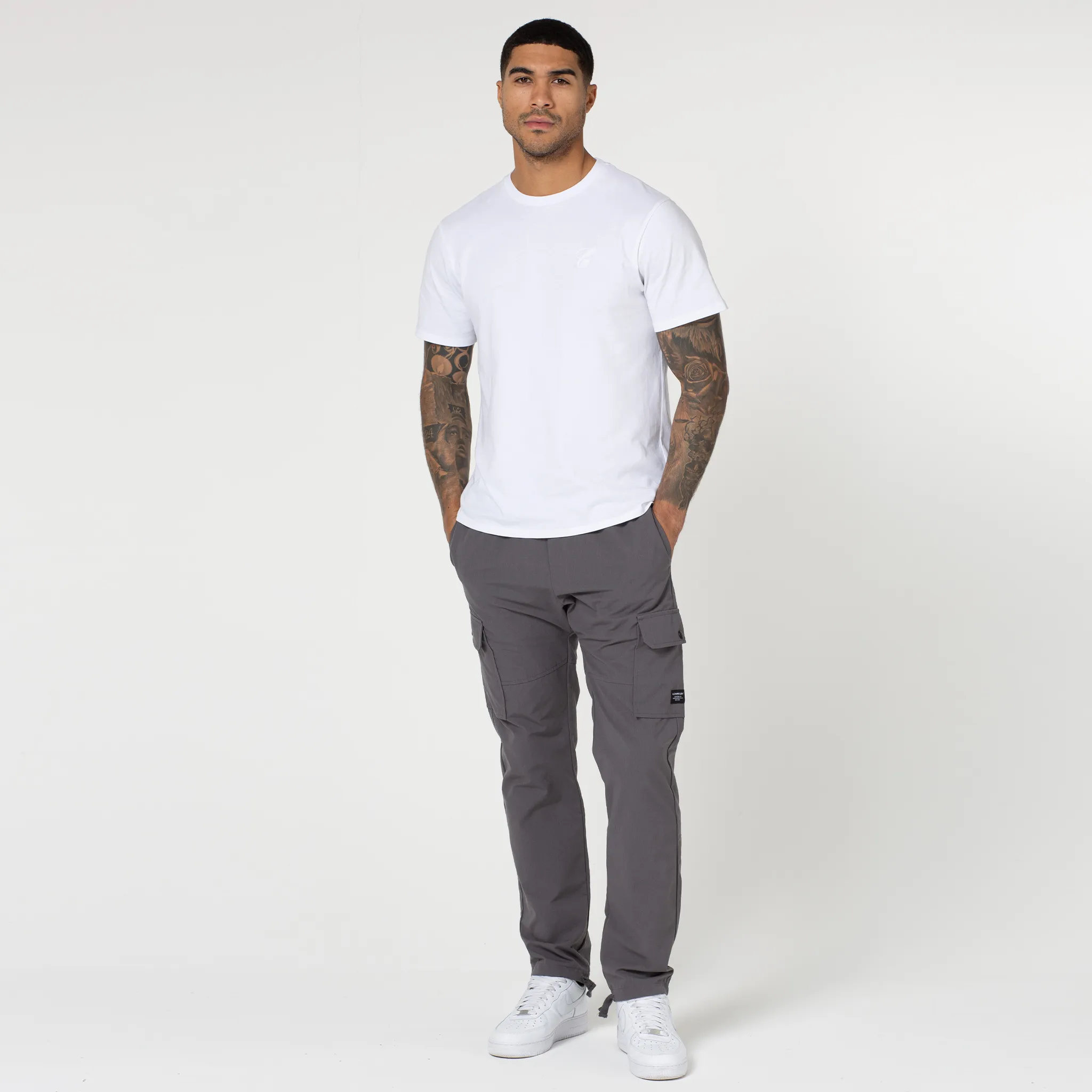 Ripstop Open Hem Cargo Pant | Charcoal Sweat Wicking Liner Sleek and Soft