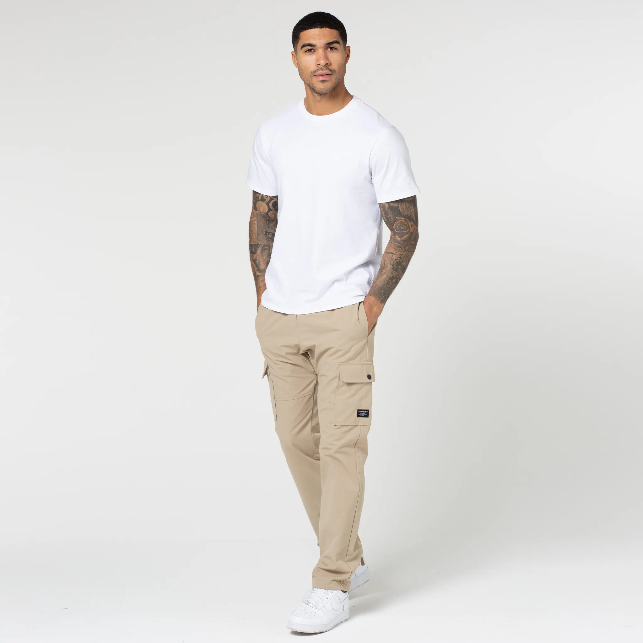 Modern Relaxed Wrinklefree Ripstop Open Hem Cargo Pant | Sand