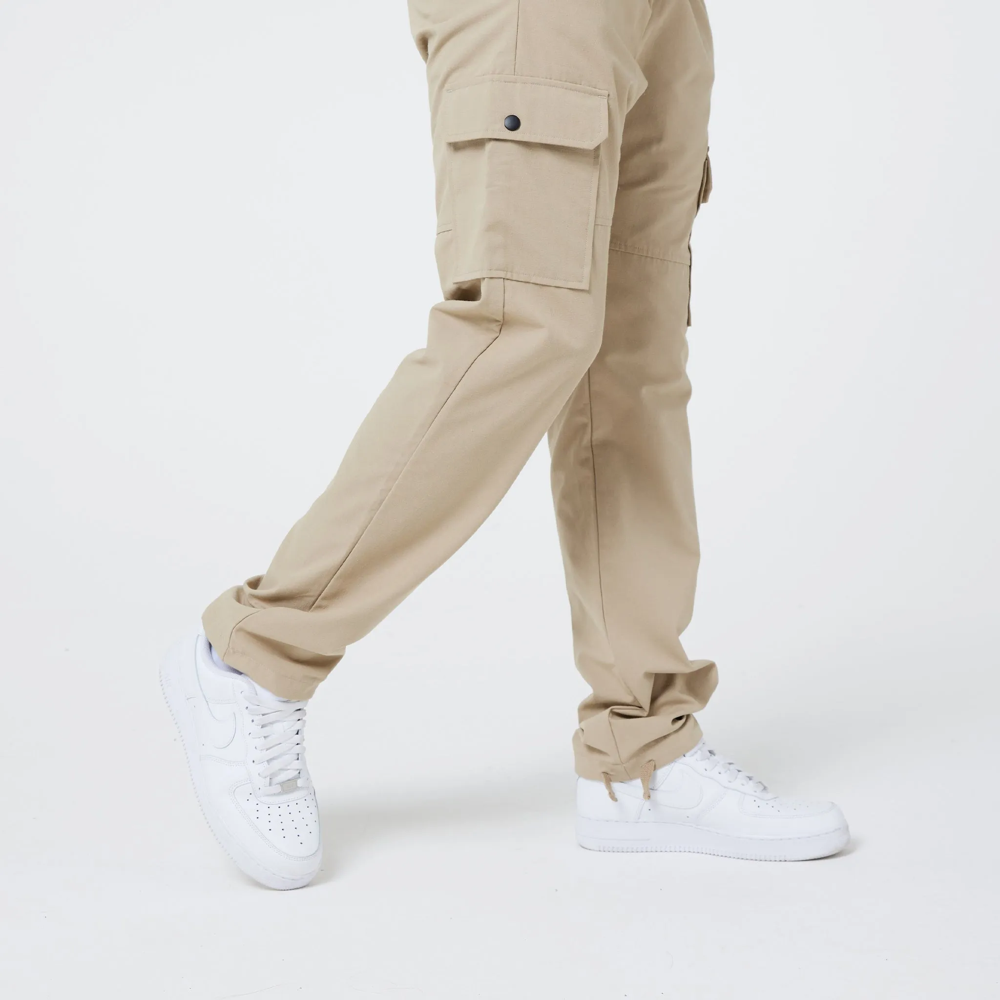 Essential Comfort Wear Ripstop Open Hem Cargo Pant | Sand