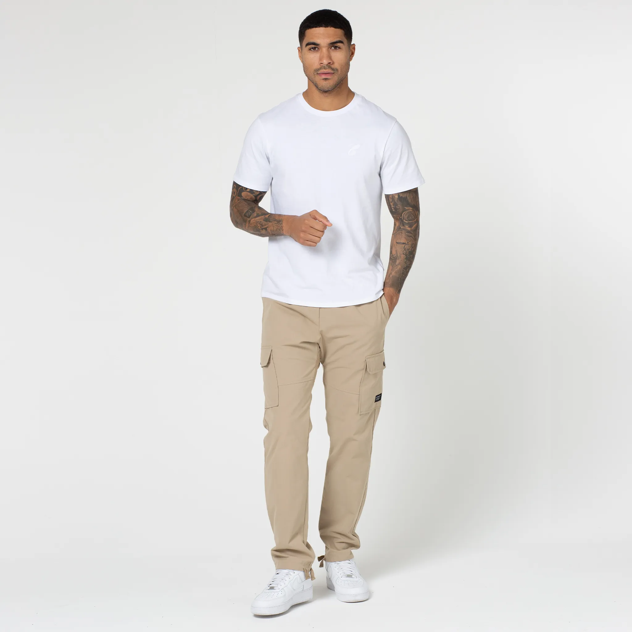 ResilientElasticBand Stretch Support Ripstop Open Hem Cargo Pant | Sand