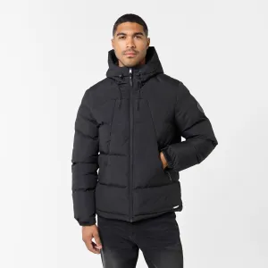 Ripstop Racer Puffer Jacket | Black Thermal Reflective Lining