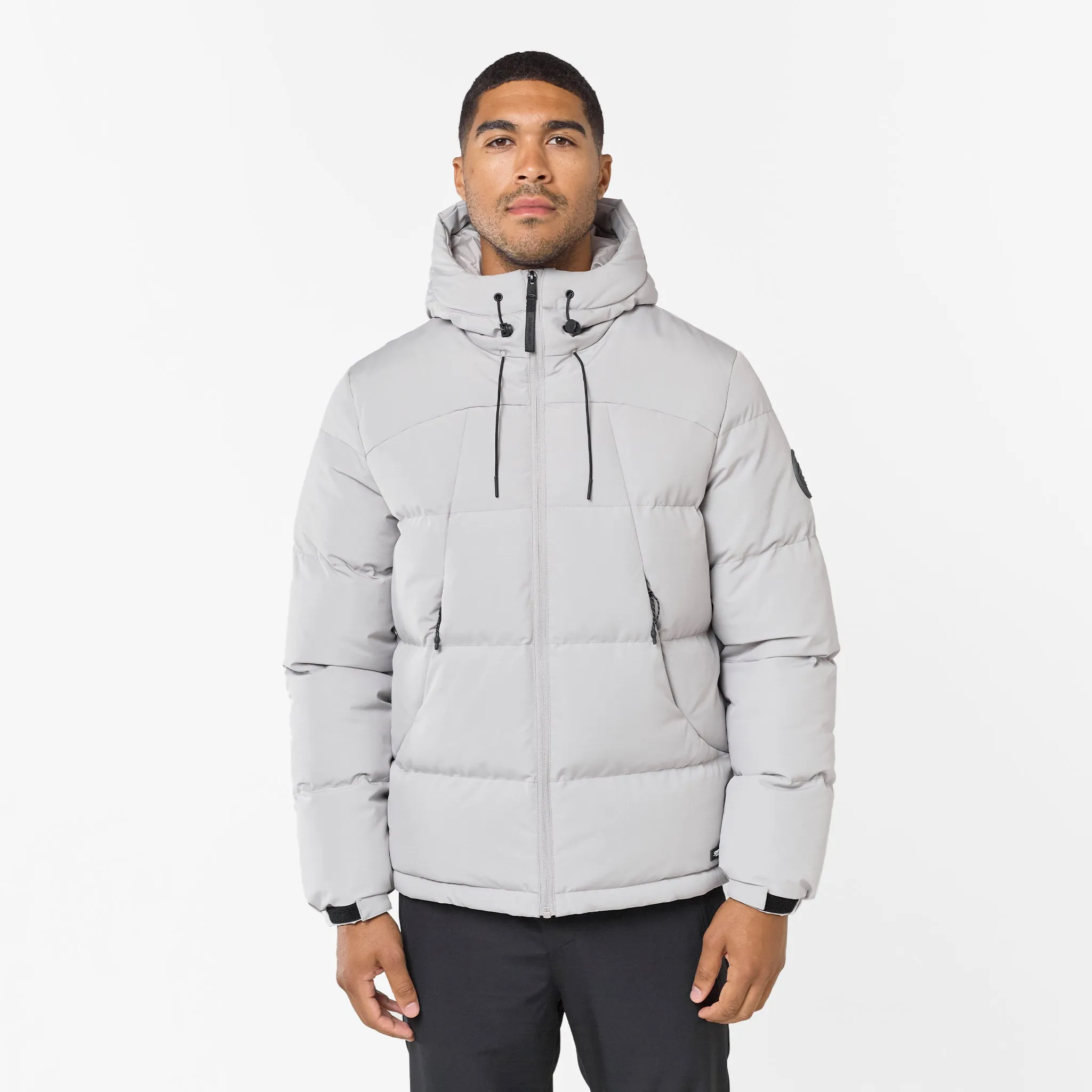 Ripstop Racer Puffer Jacket | Dark Stone Casual Work Look Anytime Outer Fit