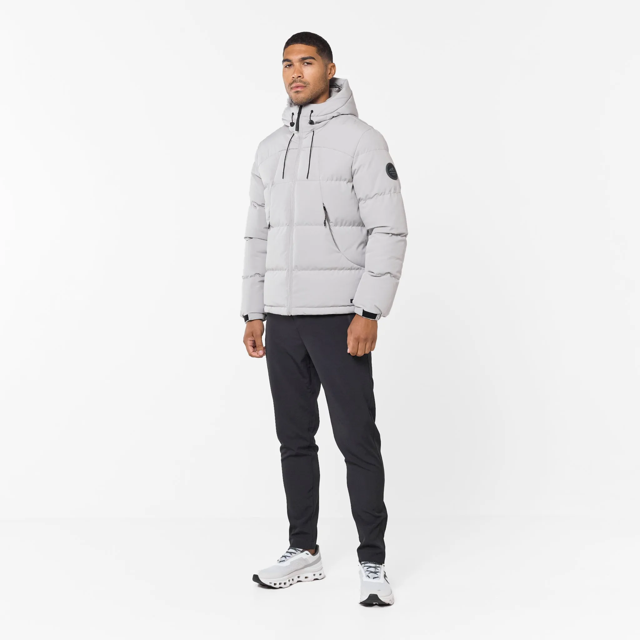 Mild Weather Comfort Flex Fit Ripstop Racer Puffer Jacket | Dark Stone