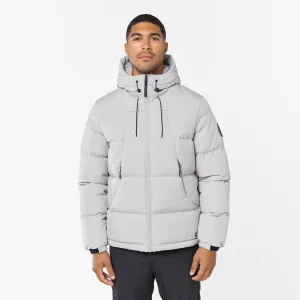 Ripstop Racer Puffer Jacket | Dark Stone Casual Work Look Anytime Outer Fit