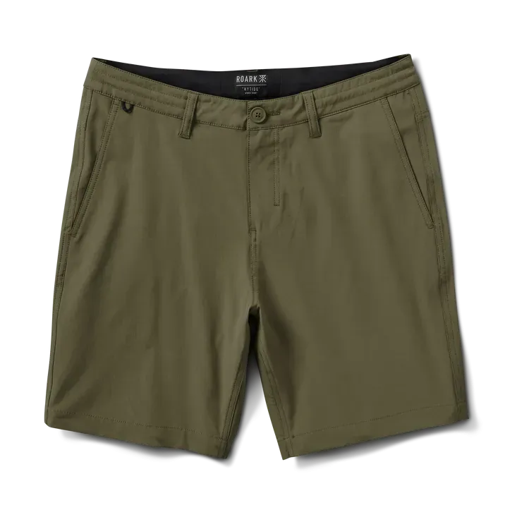 Roark Revival Mens Shorts Hytide Hybrid LaserCutEdging LightweightFabric