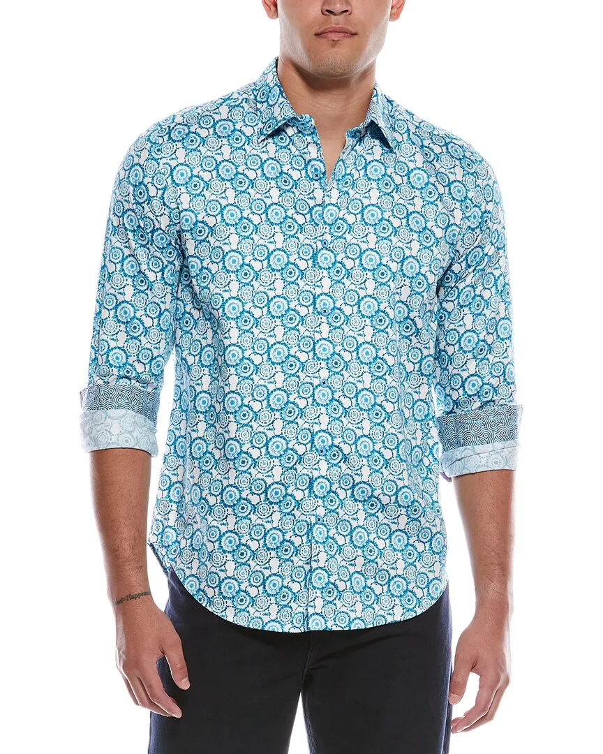 Robert Graham Cantley Classic Fit Woven Shirt slim fit