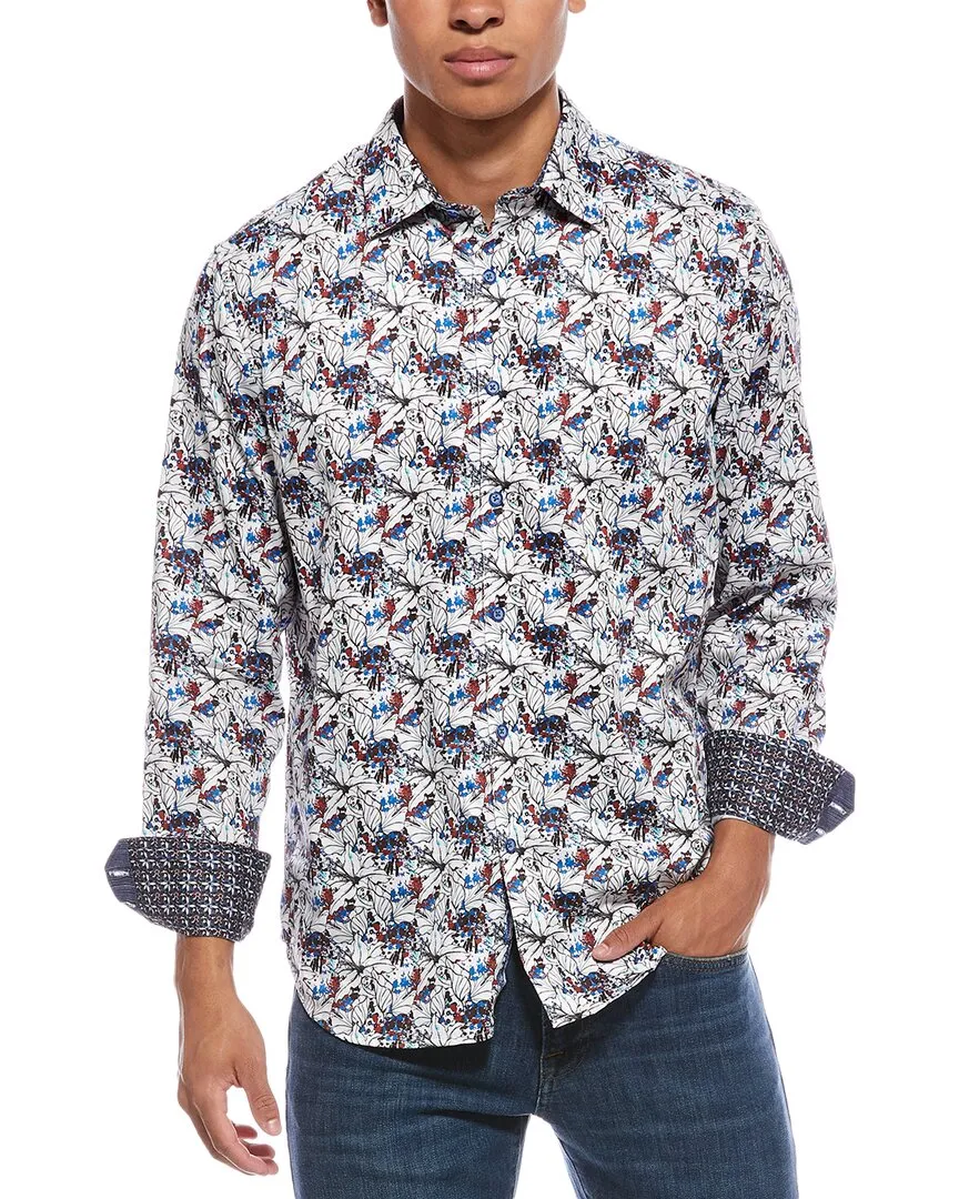 Comfort Fit Robert Graham Fenton Classic Fit Woven Shirt