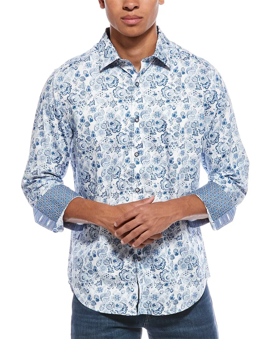 Robert Graham Lamton Classic Fit Woven Shirt Bold Hue