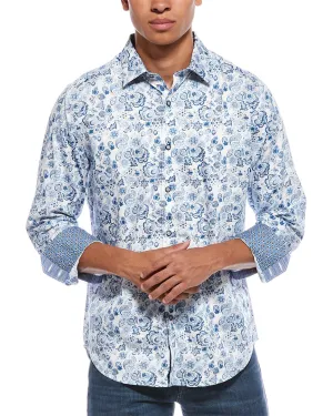 Robert Graham Lamton Classic Fit Woven Shirt Bold Hue