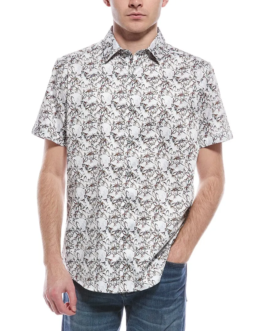 Multi Layer Stitching Robert Graham Rocco Classic Fit Shirt