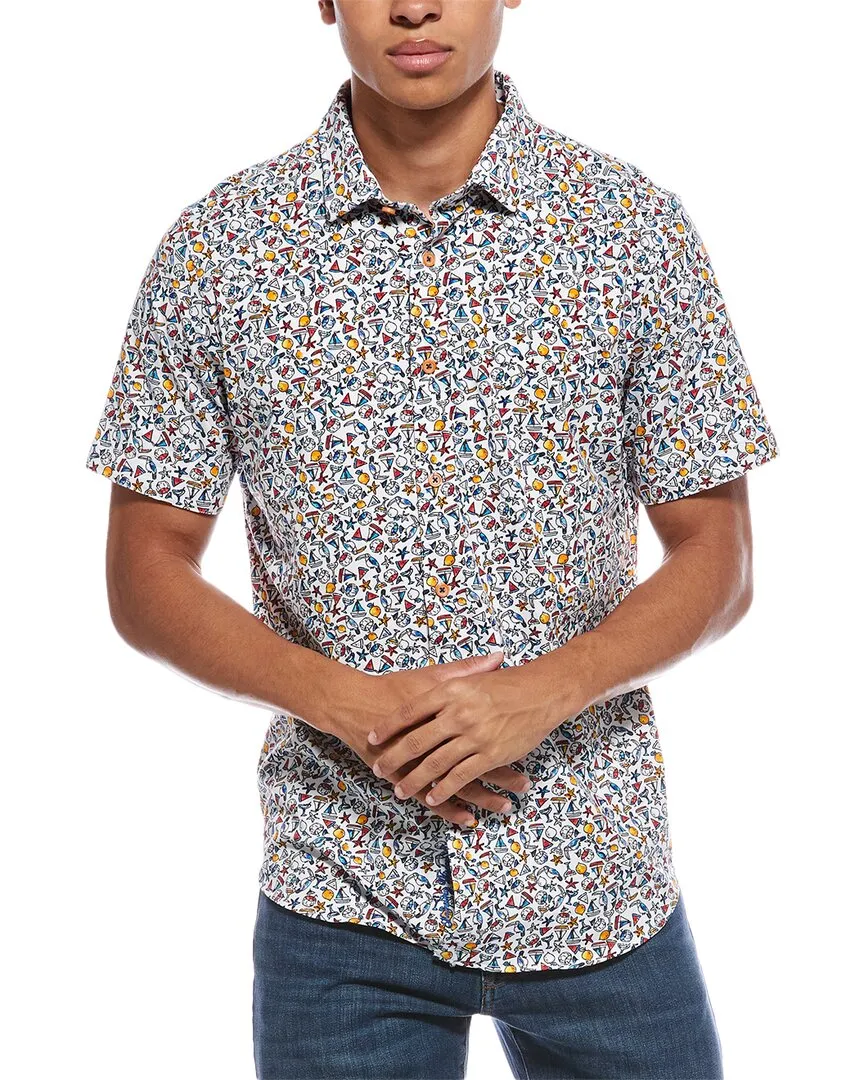 On-The-Go Style Robert Graham Summer Sails Classic Fit Knit Shirt