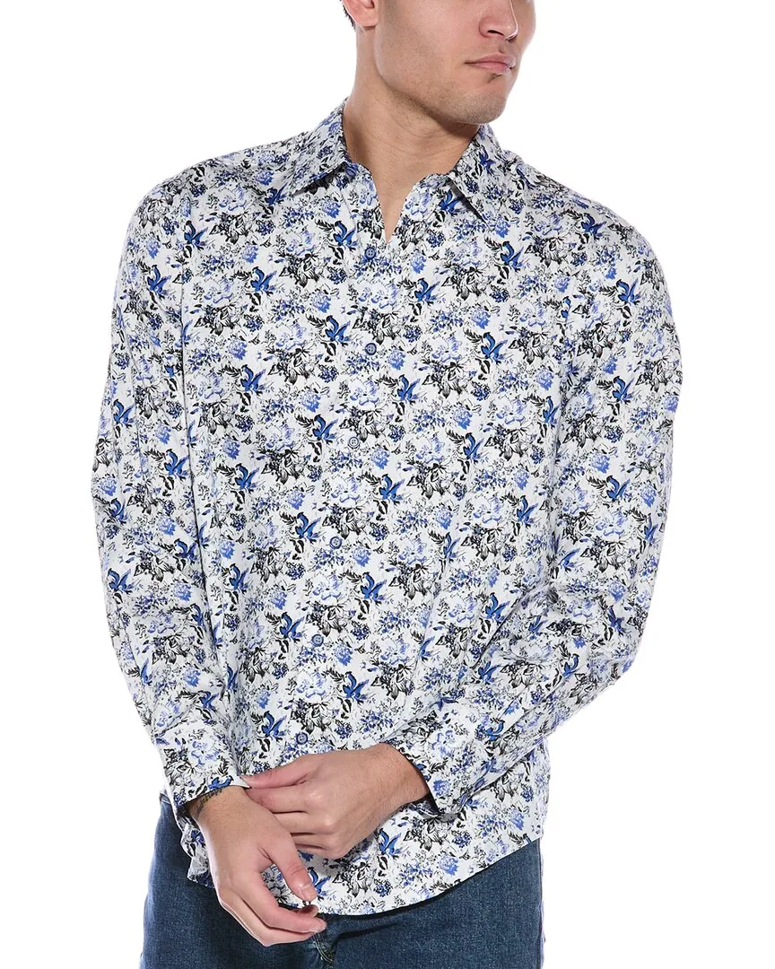 Teen Fashion Layered Collar Robert Graham Valdez Classic Fit Woven Shirt