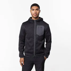 Stylish Comfort Heat Seal Tech Knit Hoodie | Black