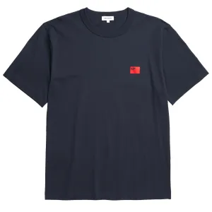 Light Comfort Style Norse Projects Holger Organic Department Print T-Shirt Dark Navy