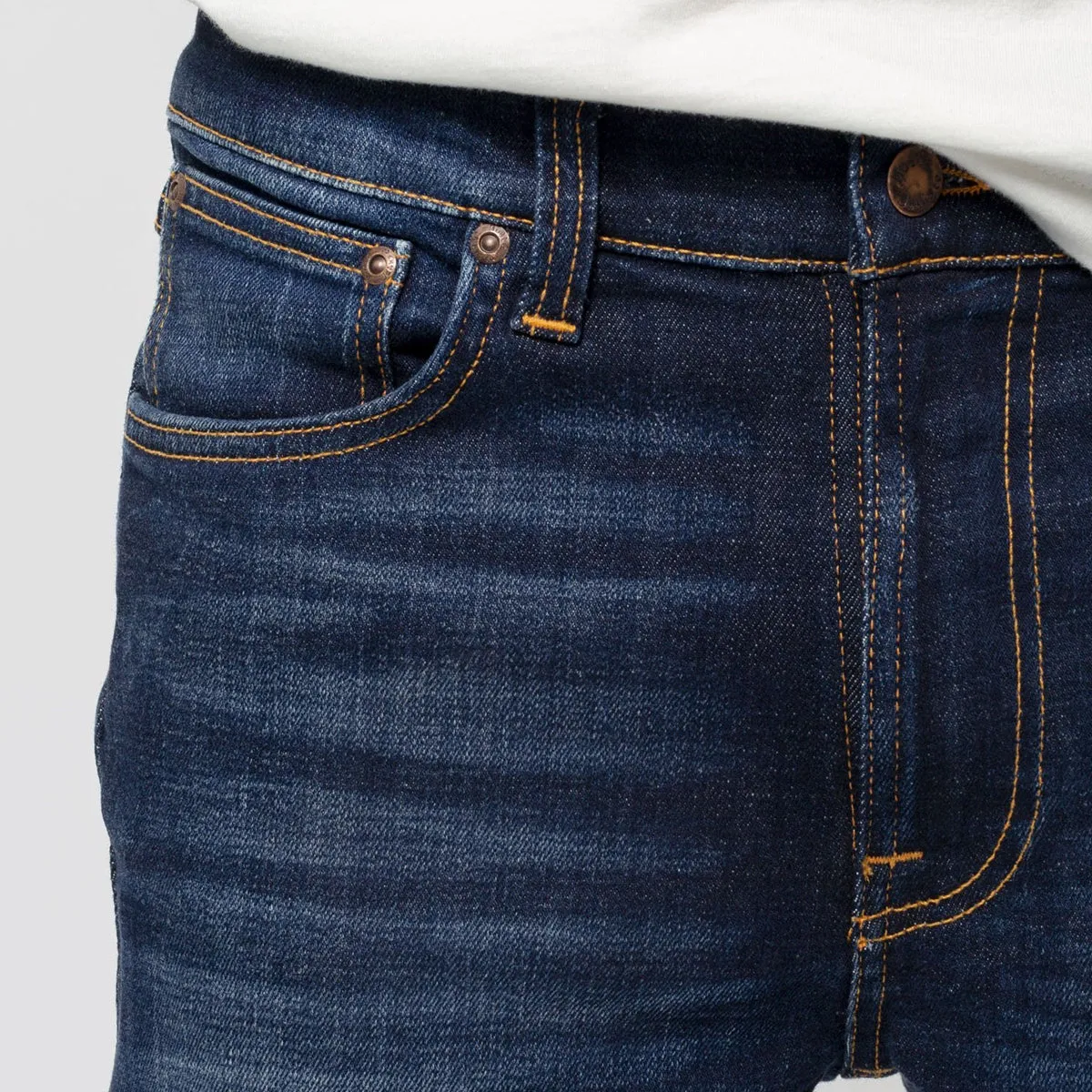 Nudie Jeans - Lean Dean Dark Deep Worn Jeans Popular Style