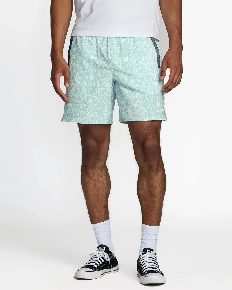 martial arts gear RVCA Mens Shorts Rich Jacobs Yogger Stretch 17"