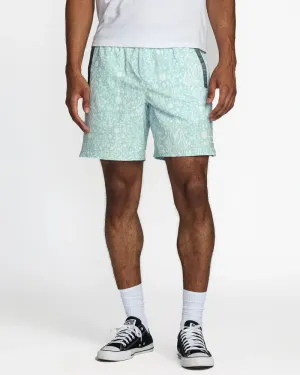 RVCA Mens Shorts Rich Jacobs Yogger Stretch 17" Stretch Fit Design Roomy Waist