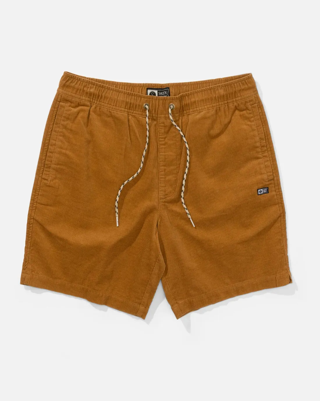Casual Ease embroidery details Salty Crew Mens Shorts Kahuna Cord