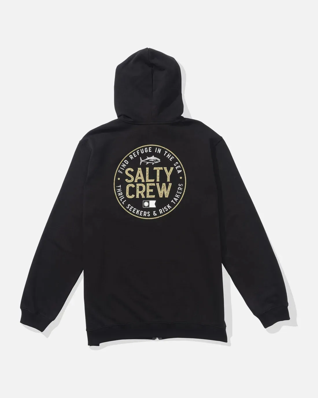 Salty Crew Mens Sweatshirt Legendary Zip Fleece Hoodie Layered Look