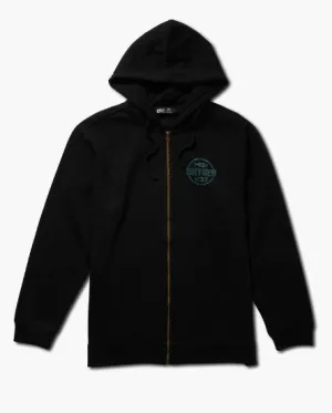 Minimal Fashion Salty Crew Mens Sweatshirt Outlined Zip Fleece