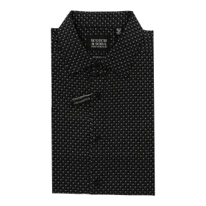 Festival Outfit Affordable Luxury Scotch & Soda Mens Black/Grey Dress Shirt