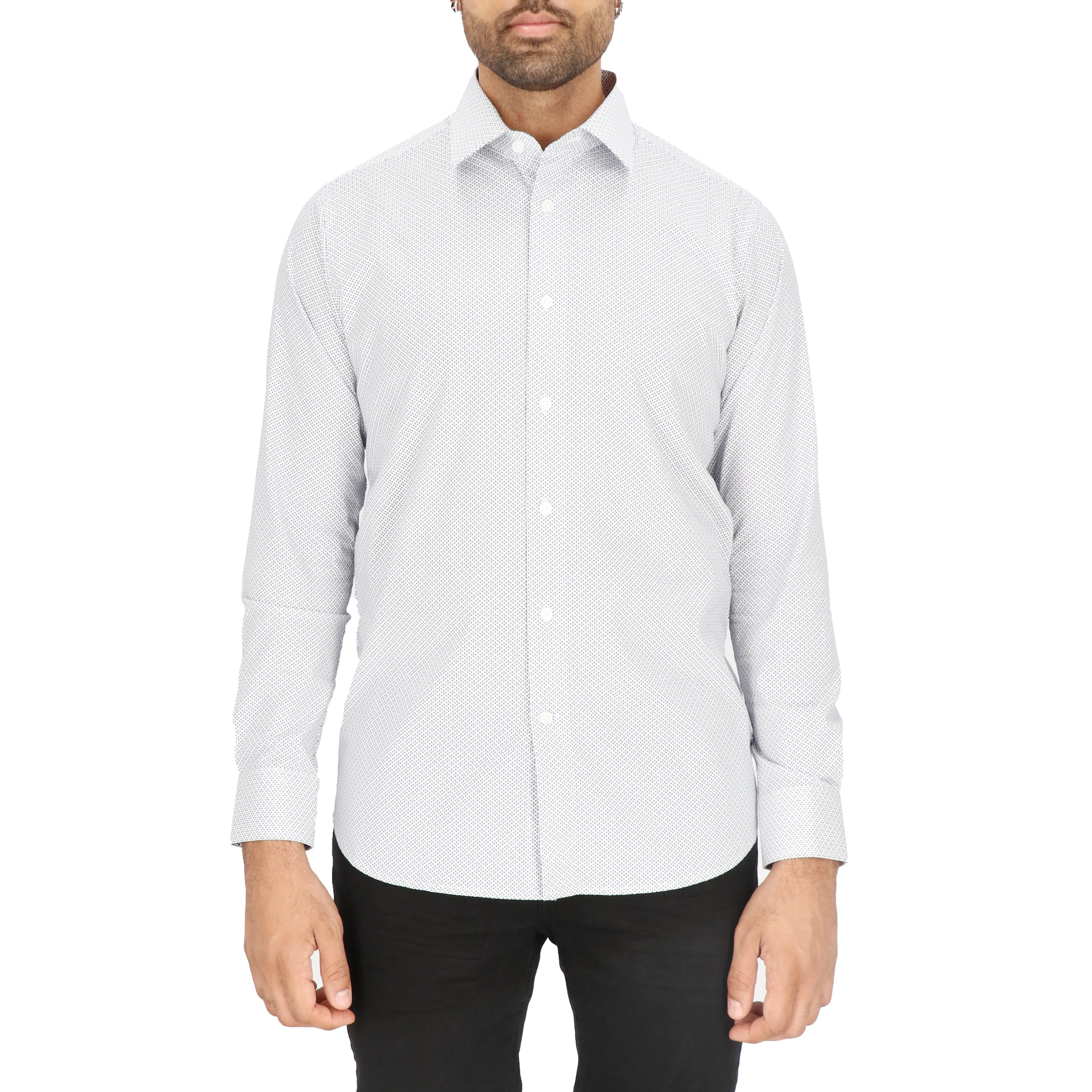 Scotch & Soda Mens White Dress Shirt Cozy Wear
