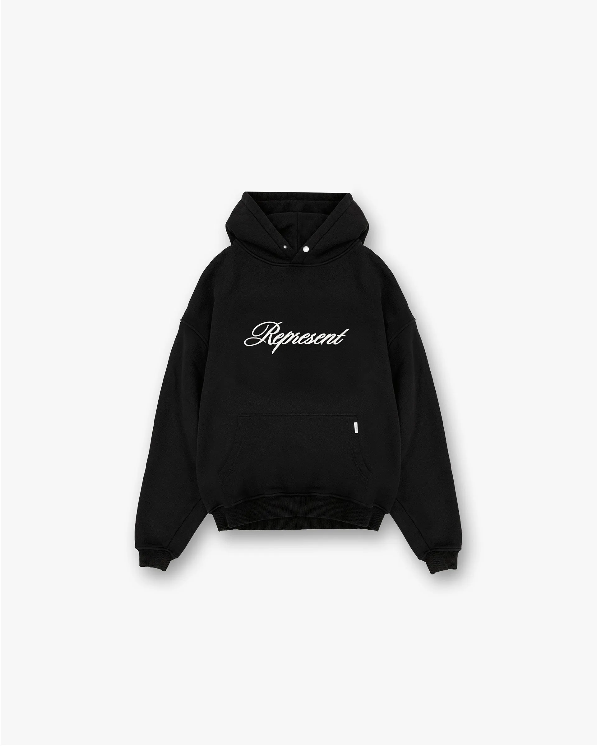Script Logo Hoodie - Black Chill Layers product fleece lining warmth