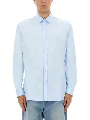 Ventilated Back Classic White Cotton Poplin Shirt