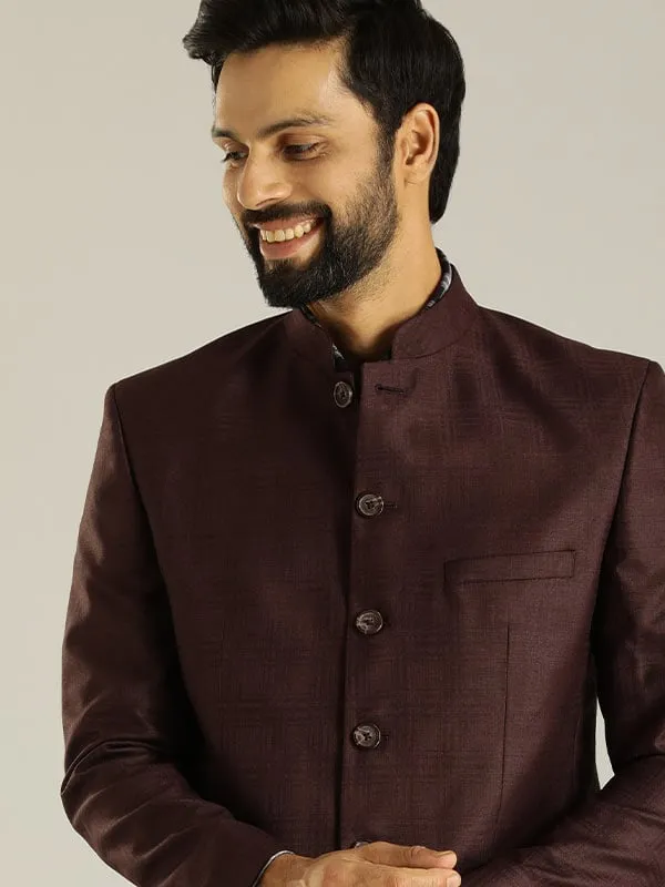 Men Full Sleeve Checked Casual Blazer Travel Functional Wear