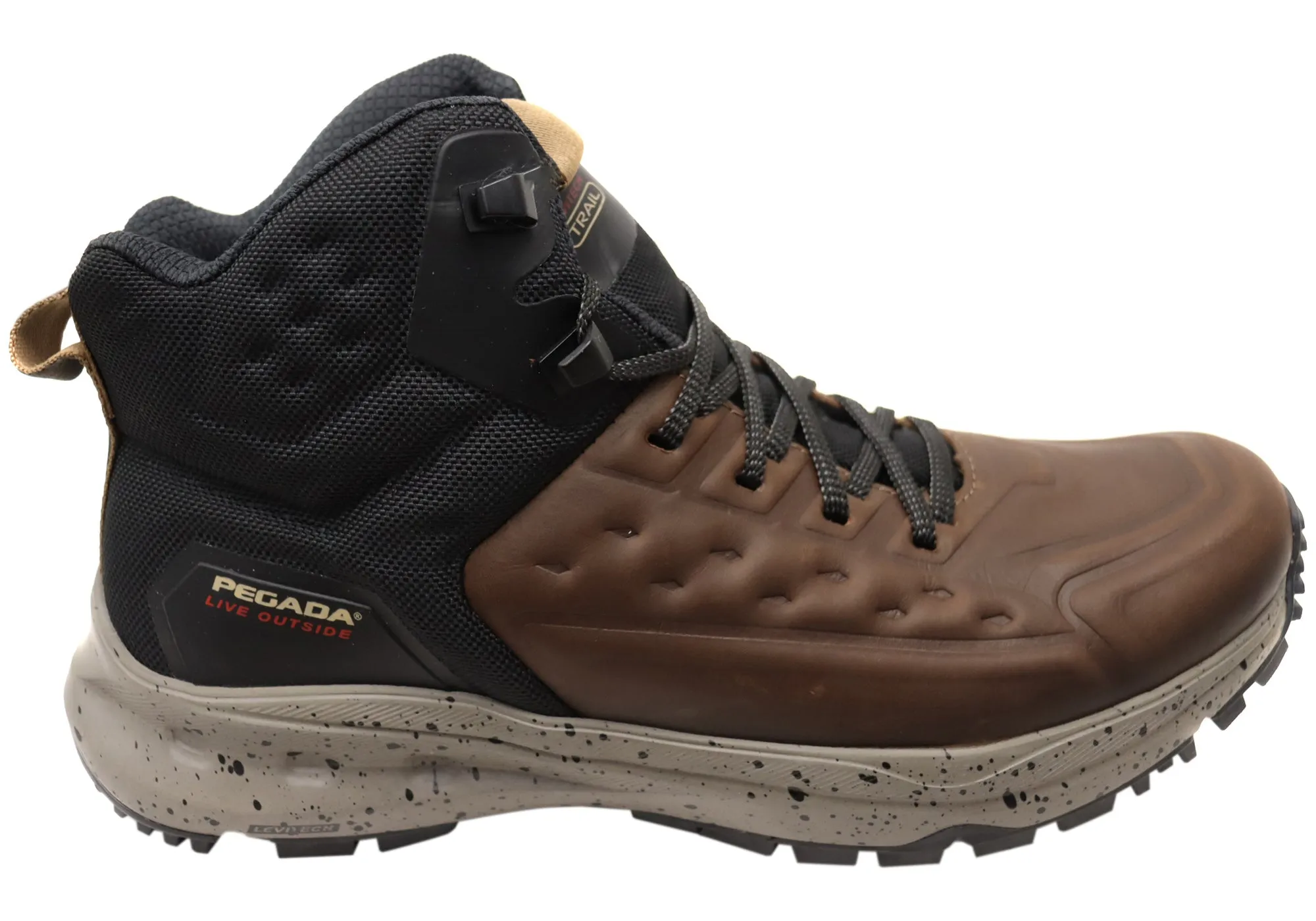 Pegada Pinjaro Mens Comfortable Leather Lace Up Boots Made In Brazil Strong material