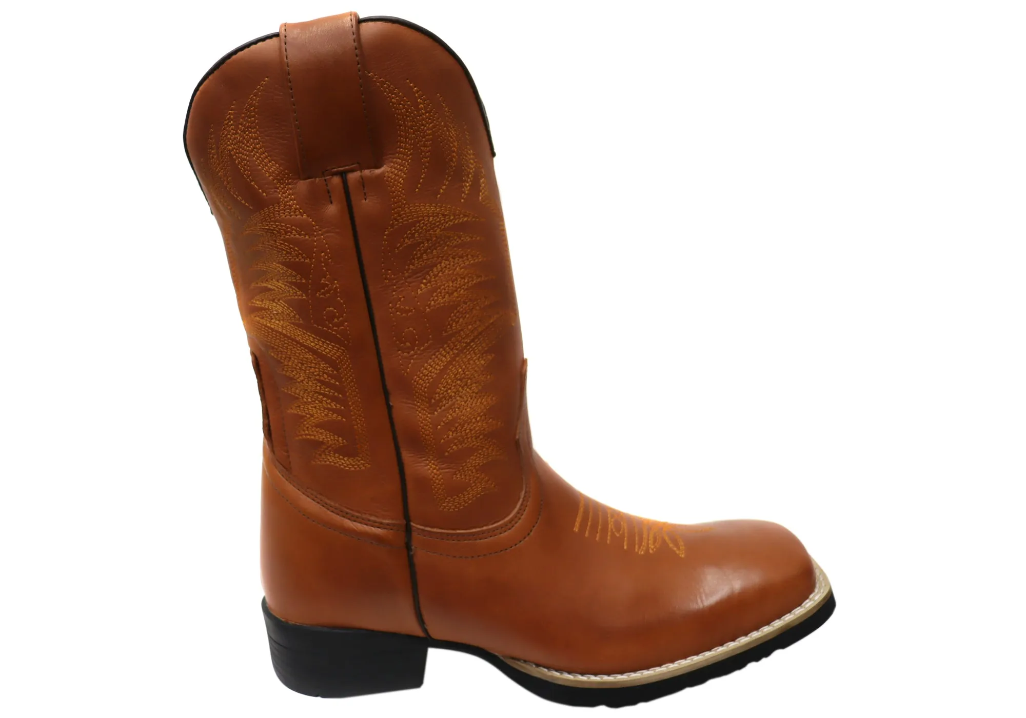 Storm Mode D Milton Houston Mens Leather Comfortable Western Cowboy Boots