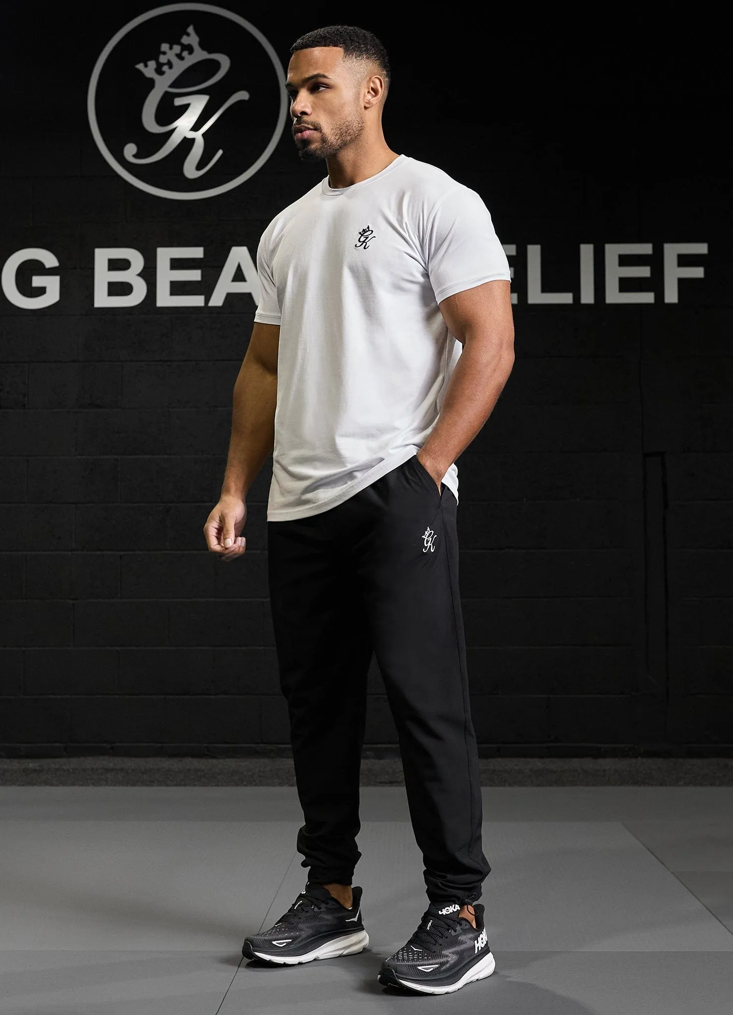 Gym King Fundamental Woven Jogger - Black Friction Resistant Fabric