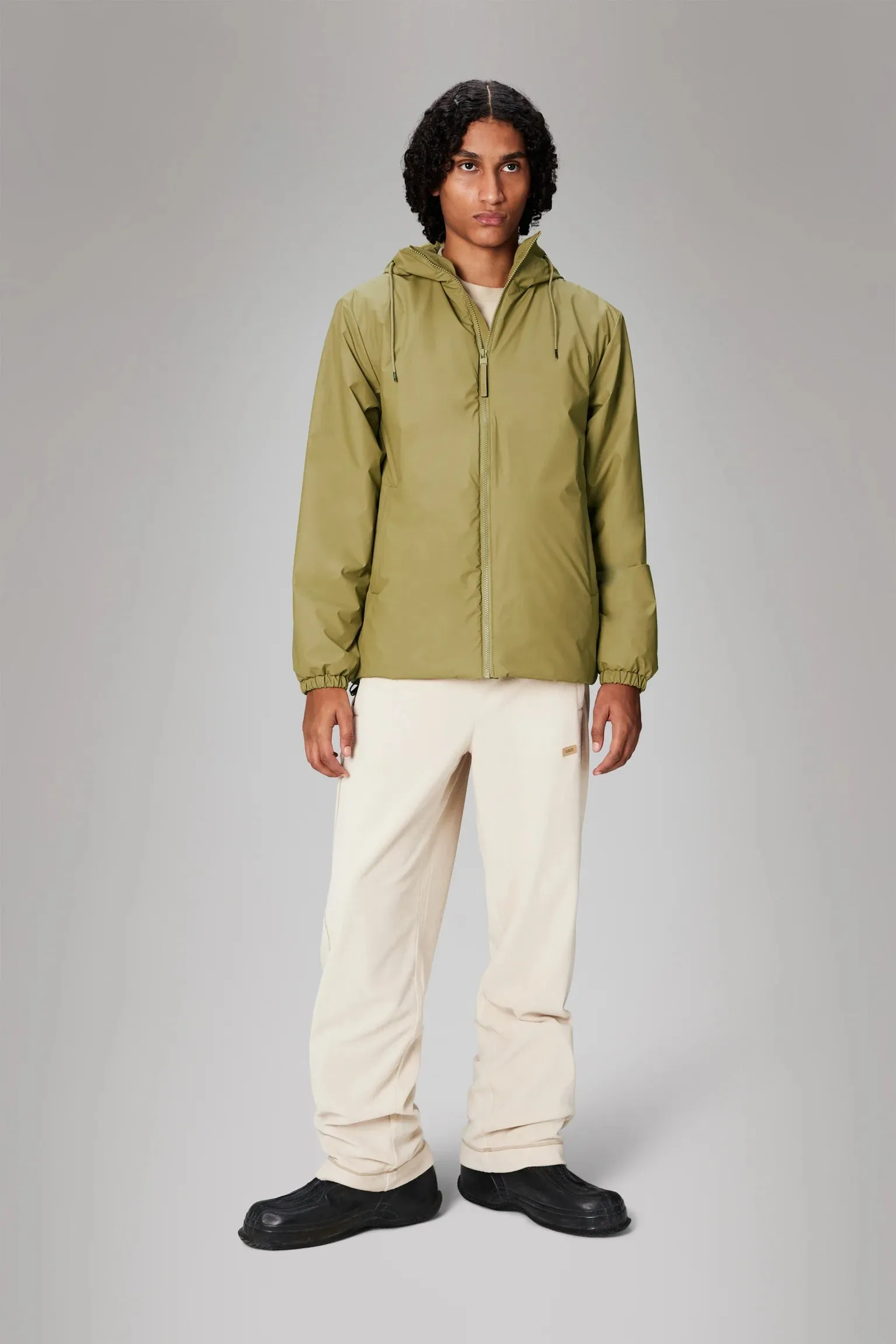 Non Bulky Design Rains Lohja Insulated Jacket Khaki