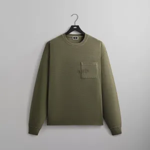 Kith Long Sleeve Quinn Tee - Misty Fog Breathable fabric