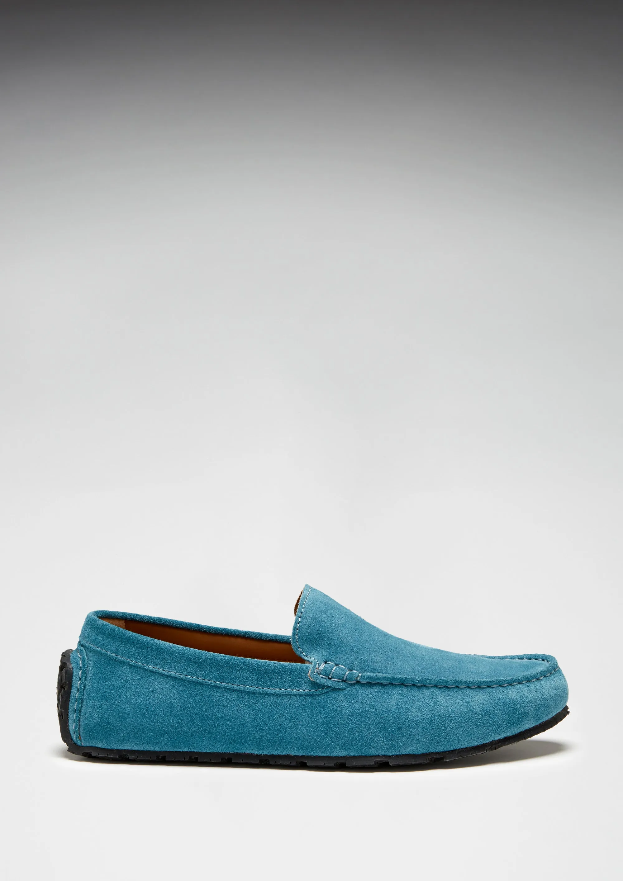 Event View All-Purpose Comfort Tyre Sole Driving Loafers, petrol blue suede