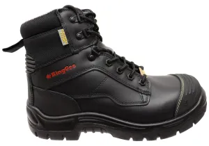 All-Purpose Use Cushioned Step Snowy Path KingGee Mens Phoenix Zip Lace Composite Safety Work Boots