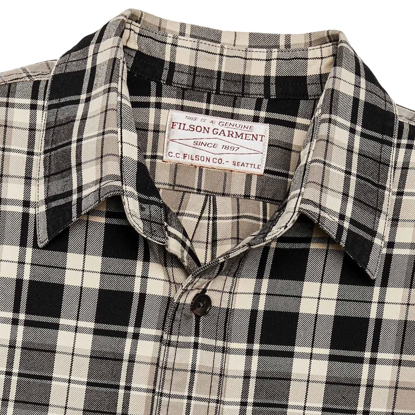 Filson Lightweight Alaskan Guide Shirt Cream / Black / Gray Smart Casual Wear