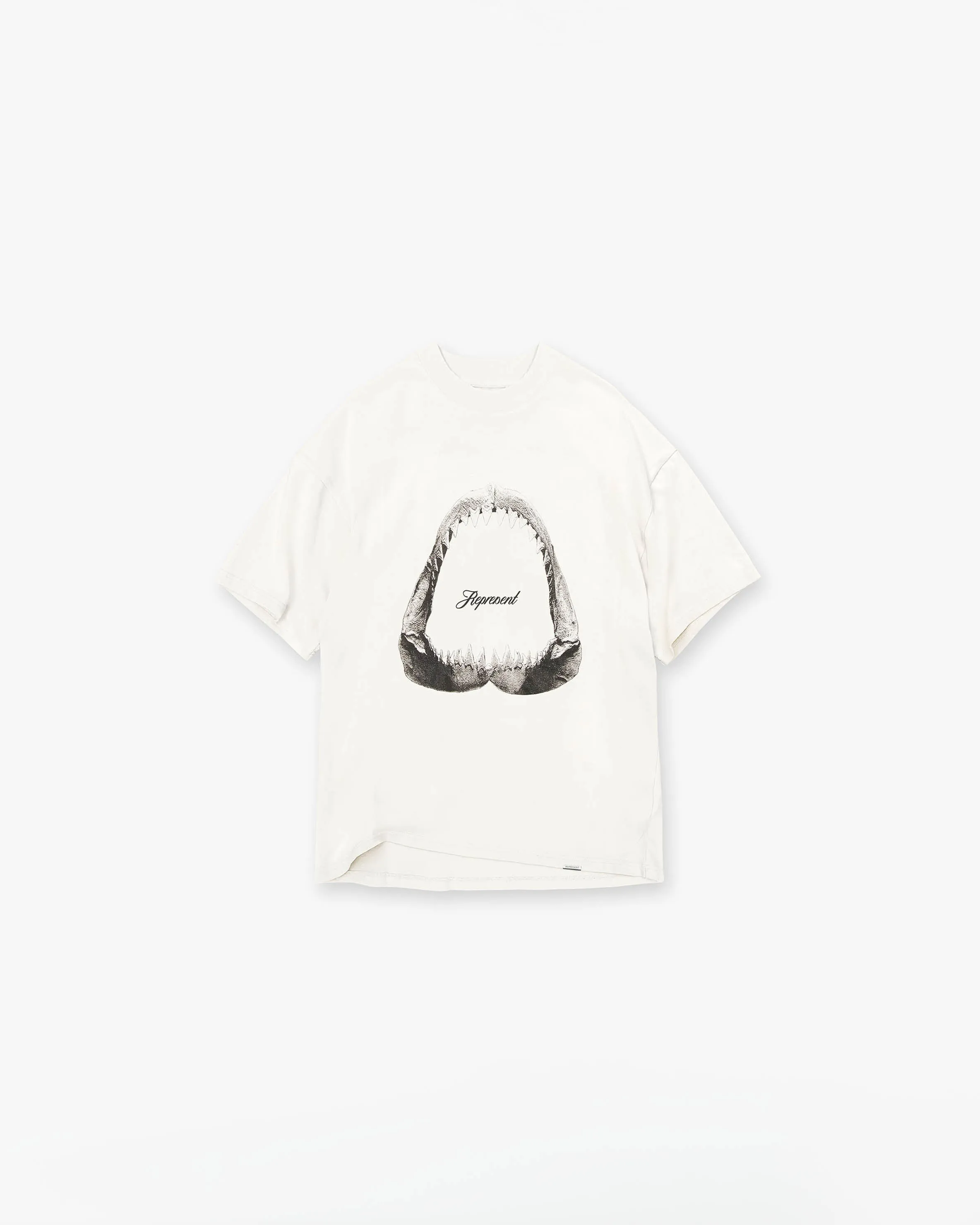 Shark Jaws T-Shirt - Flat White Sleek Layers