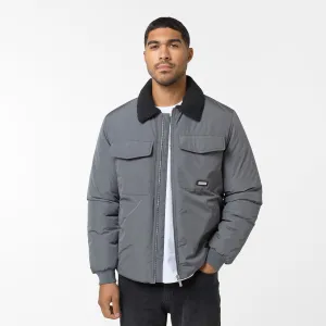 Padded Coach Smart Jacket | Charcoal Trendy Must Have
